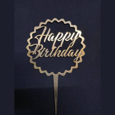 Round Birthday Stensils